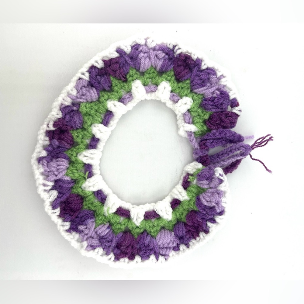 Hand crocheted pet’s collar